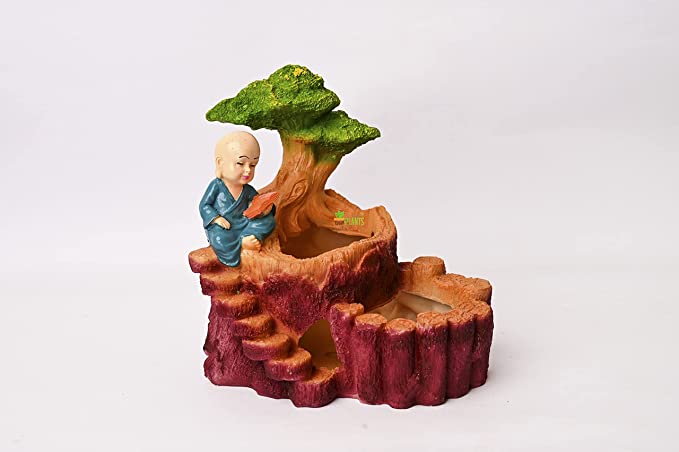 POTS and Plants Polyresin Succulent Pot | Hand Crafted Polyresin Succulent Pot | Home Decor Office Decoration